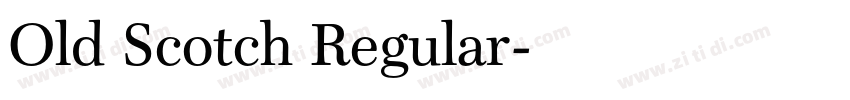Old Scotch Regular字体转换